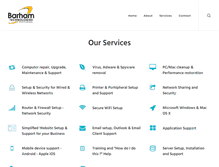 Tablet Screenshot of barhamtech.com
